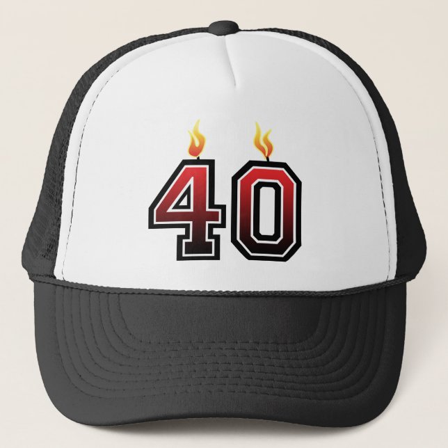 Casquette Fête du 40e anniversaire (Devant)