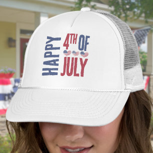 Casquette Fête du 4 juillet drapeau américain patriotique US