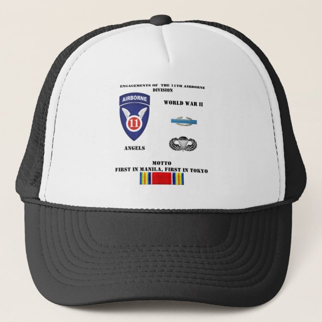 Casquette Fiançailles de la 11ème Division Aéroportée (Devant)