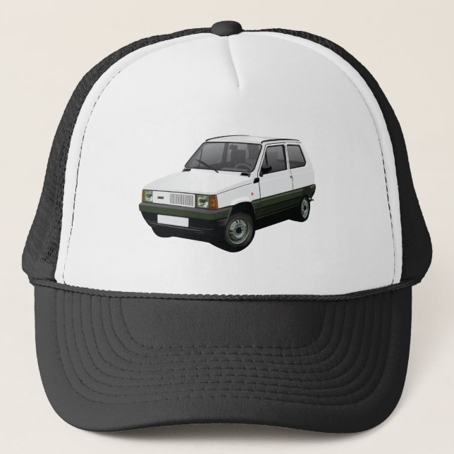 Casquette Fiat Panda 45 km1 blanc (Devant)