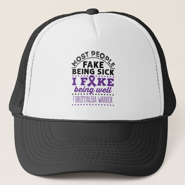 Casquette Fibromyalgie Warria Fake Être bien (Devant)