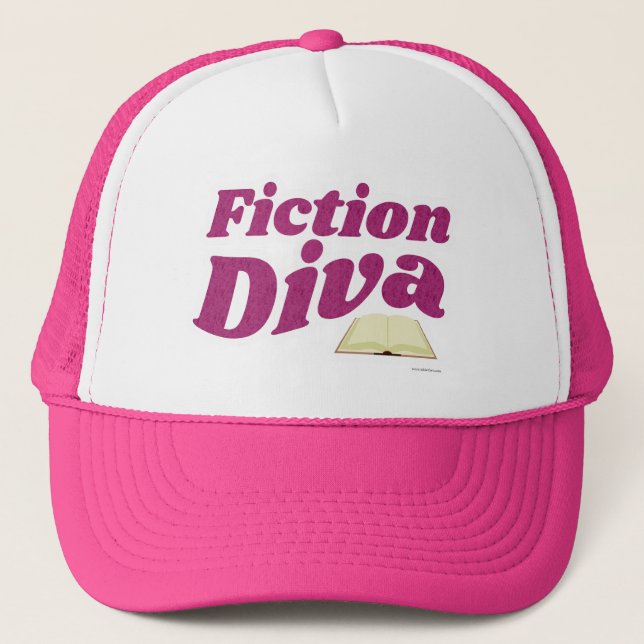 Casquette Fiction Diva Sassy Auteur Design Writer Slogan (Devant)