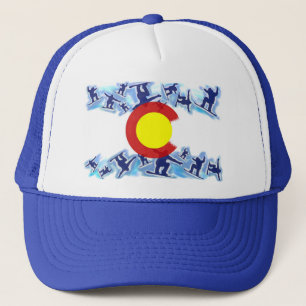 Casquette fier de drapeau de surfeur du Colorado