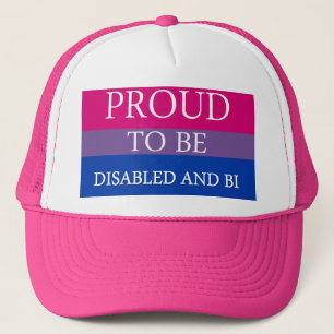 Casquette Fier d'être désactivé et Bi