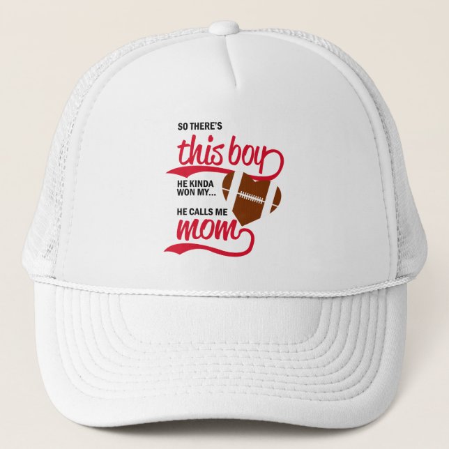 Casquette Fier maman de baseball (Devant)