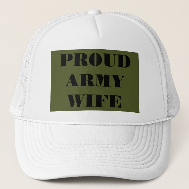 Casquette Fière épouse de l'armée (Devant)
