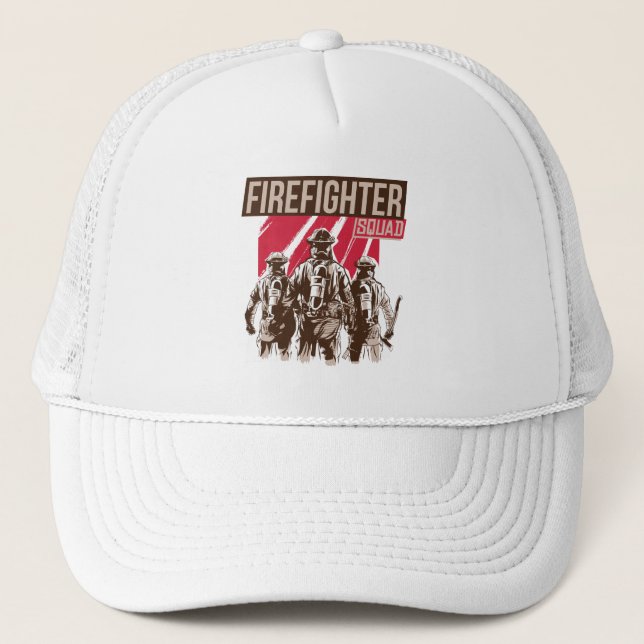 Casquette Fière escouade de pompiers (Devant)