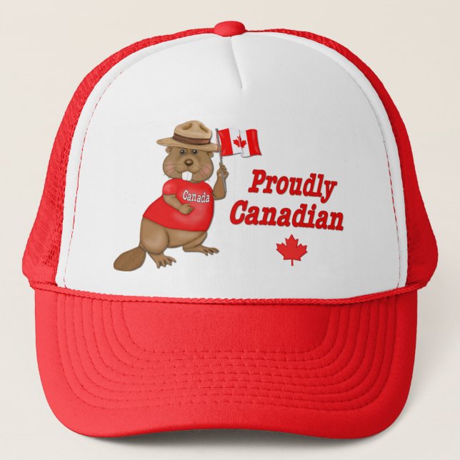 Casquette Fièrement le castor canadien (Devant)