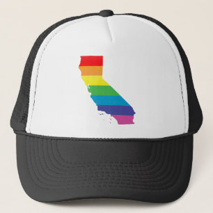 Casquette fierté californienne. rayé.