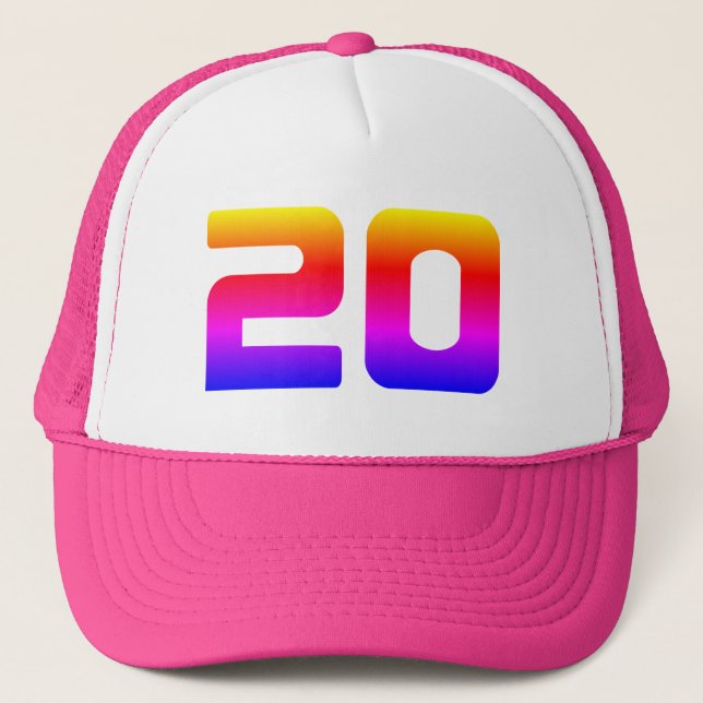Casquette Fierté fête du 20e anniversaire (Devant)