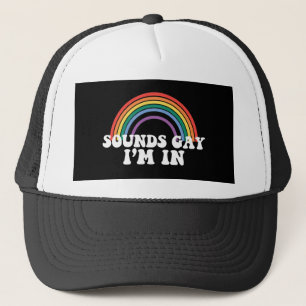 Casquette Fierté gay LGBT Arc-en-ciel Sons Gay Je suis dans