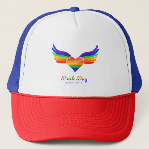 Casquette Fierté jour Coeur aile Je crois que je peux voler