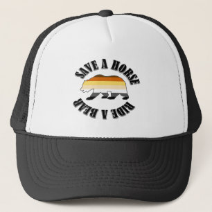CASQUETTE FIERTE OURS GAY SAUVE UN CHEVAL MONTE UN OURS