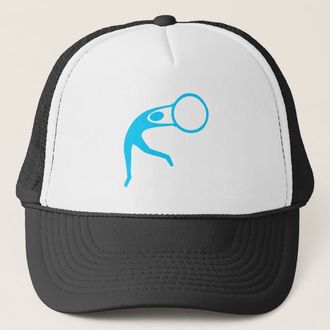 Casquette Figure de gymnastique rythmique - bleu ciel (Devant)