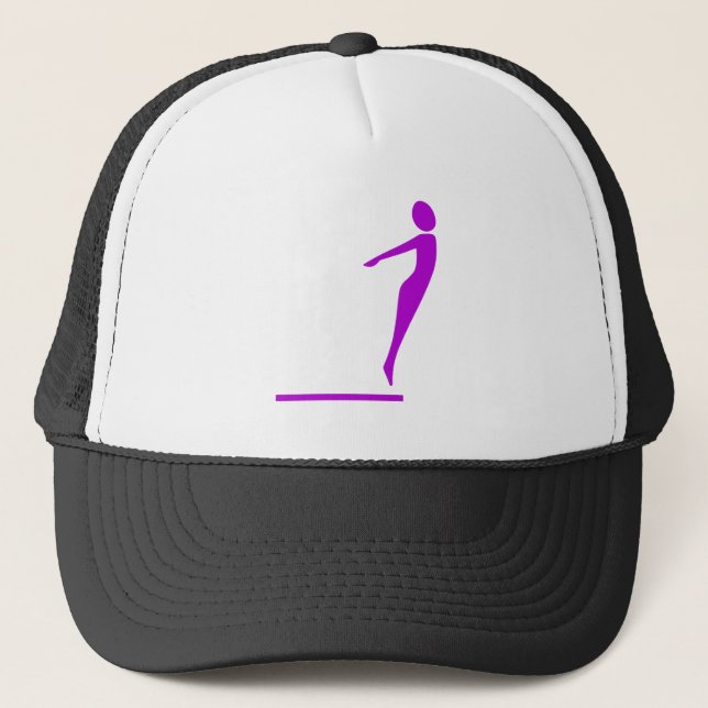 Casquette Figure de plongée - violet (Devant)