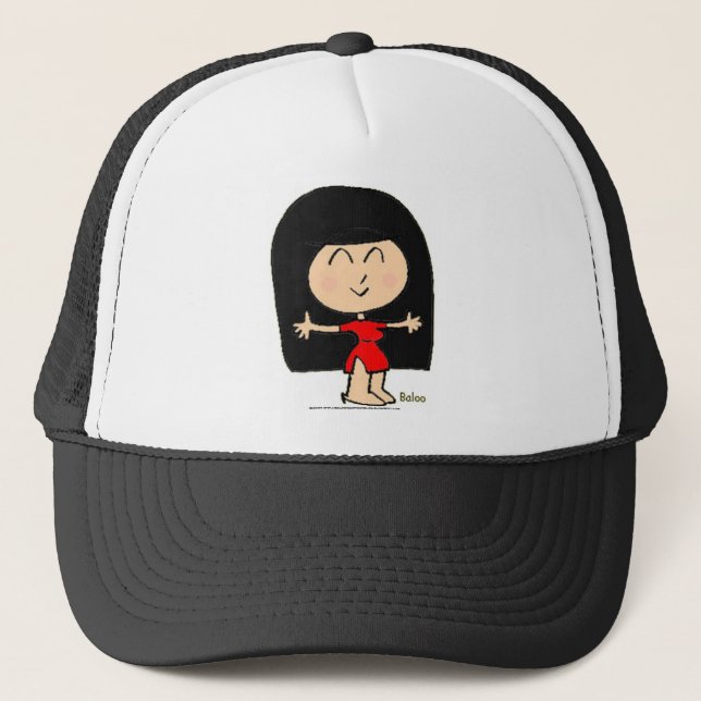 CASQUETTE FILLE ASIATIQUE MIGNONNE (Devant)