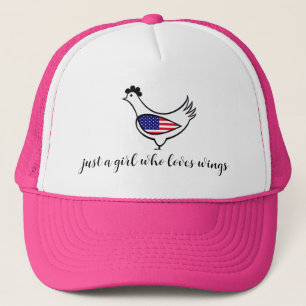Casquette Fille au chapeau qui adore les ailes