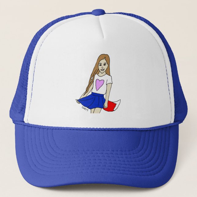 Casquette fille coquine  (Devant)