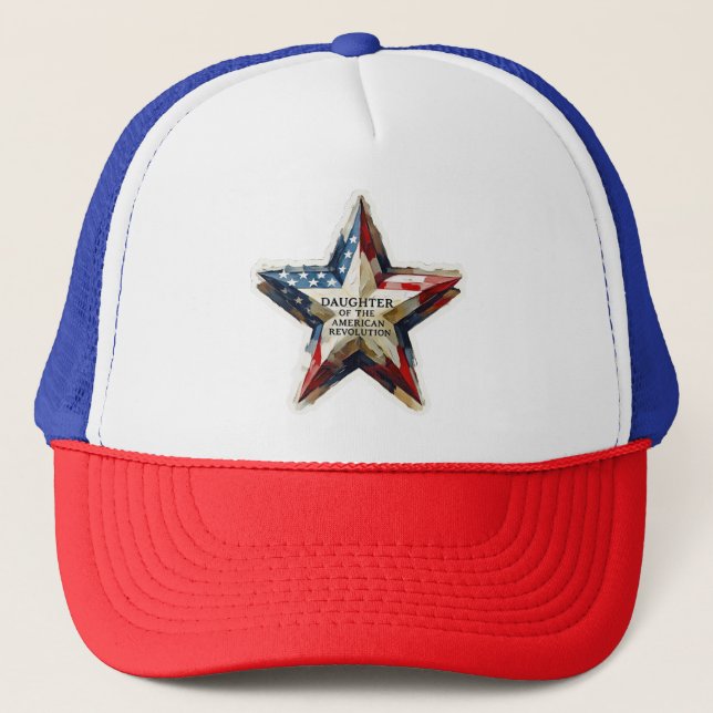 Casquette Fille de la Révolution Américaine star peinture ar (Devant)