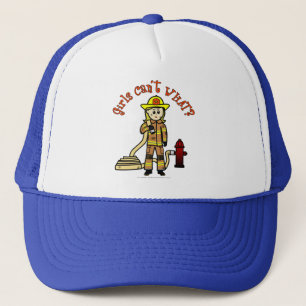 Casquette Fille des pompiers de Blonde
