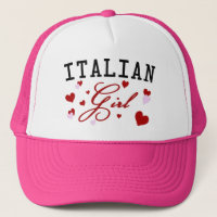 Fille italienne chapeau rose