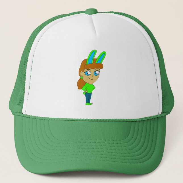 Casquette fille lapin chibi (Devant)
