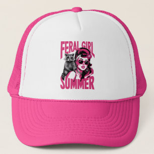 Casquette Fille sauvage vintage été Opossum Drôle Raton lave