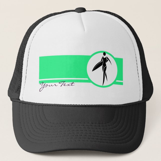 Casquette Fille surfante (Devant)