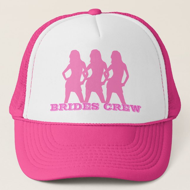 Casquette Filles de danse roses, équipage de jeunes mariées (Devant)