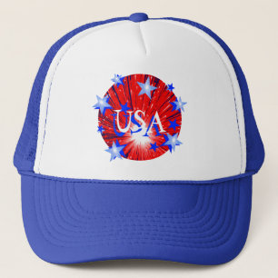 Casquette Firework Rouge Blanc Bleu 'USA'
