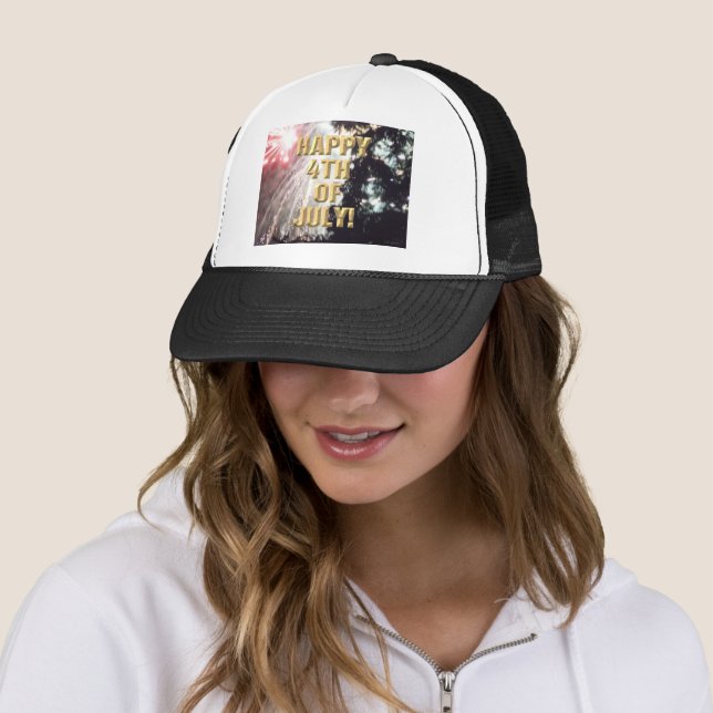 Casquette Fireworks 14 chapeau 4 juillet camionneur (En situation)