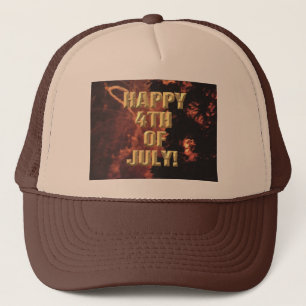 Casquette Fireworks chapeau de camionneur brun 20 4 juillet