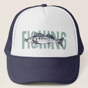 Casquette Fishing Fisherman Fish Text Art T-Shirt