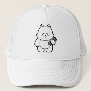 Casquette Fitness au chat avec Dumbbell