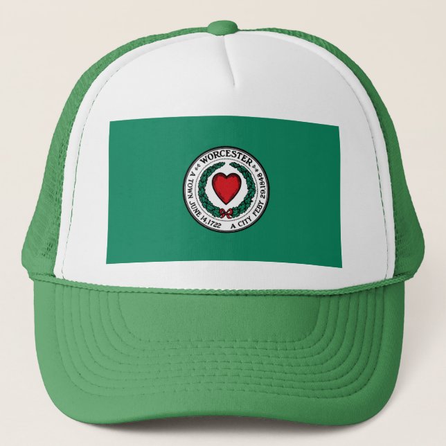 Casquette Flag of Worcester, Massachusetts  (Devant)