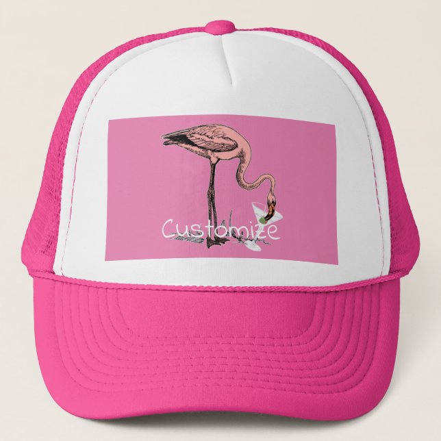 Casquette Flamant rose Boire Martini Thunder_Cove (Devant)