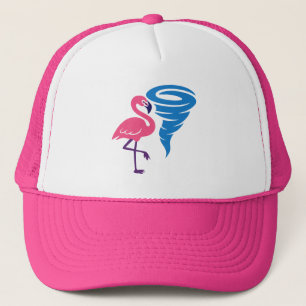 Casquette Flamant rose Tornado Bold Art Graphique moderne