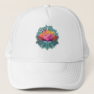 Casquette Flamant rose tropical