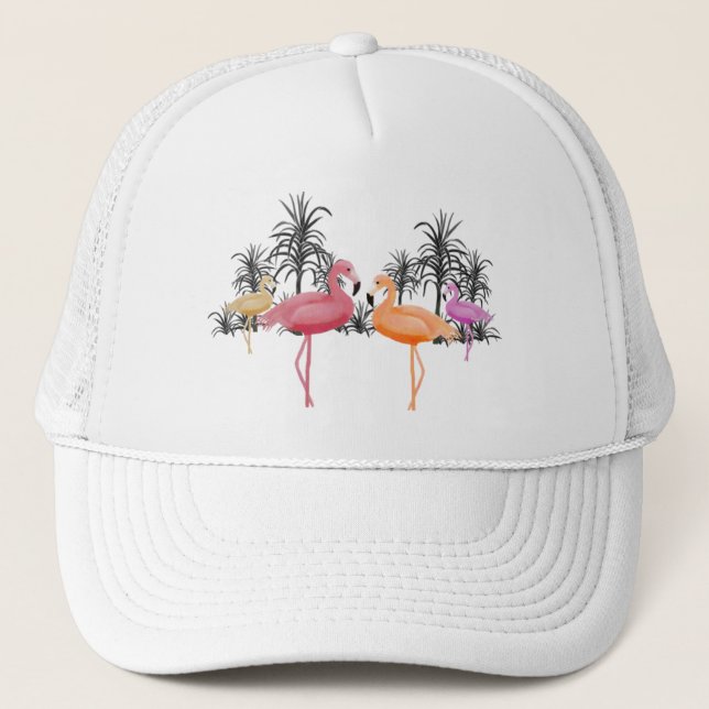 Casquette Flamants roses fabuleux (Devant)