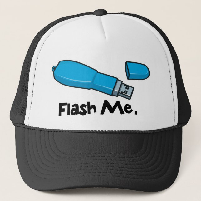 Casquette flash me lecteur flash design (Devant)