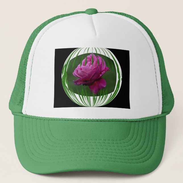 Casquette Fleur cerclée (Devant)