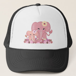 Casquette Fleur d'animal fille de la famille des éléphants r