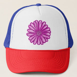 Casquette Fleur de marguerite africaine, Illustration réalis