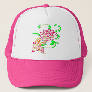 Casquette Fleur de tatouage