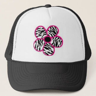 Casquette Fleur d'impression de zèbre