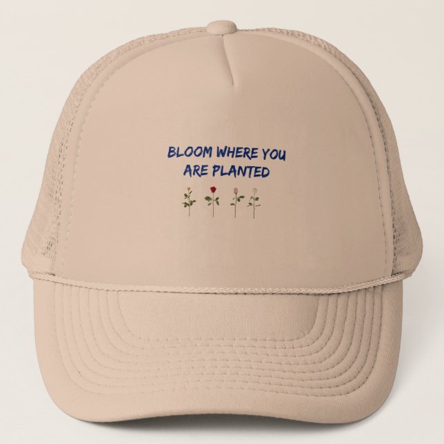 Casquette Fleur Où Vous Êtes Plantés (Devant)