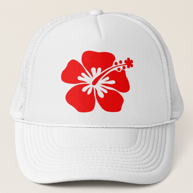 Casquette Fleur rouge de ketmie (Devant)