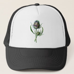 Casquette Fleur sauvage d'antiquité de chardon d'écossais 