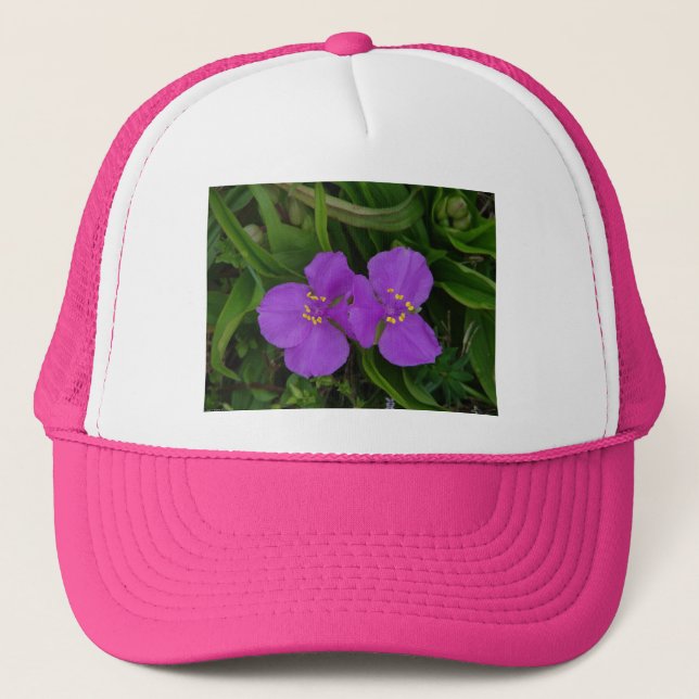Casquette Fleur sauvage Fuchsia Spiderwort Hot Springs Cadea (Devant)