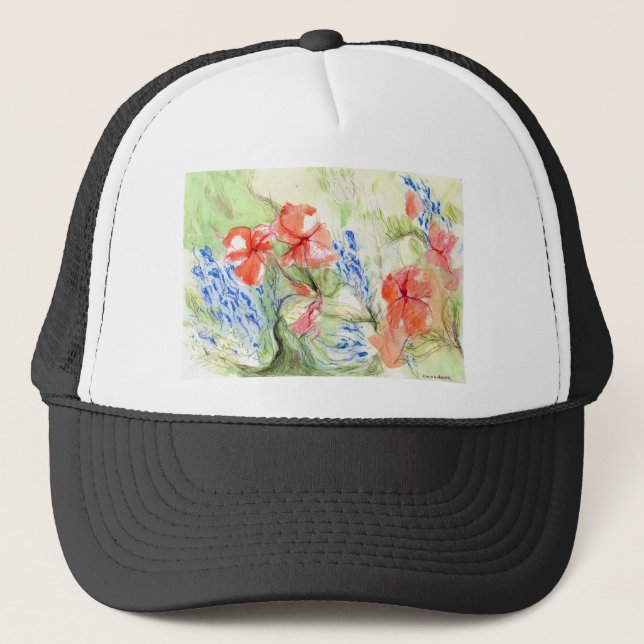 Casquette Fleurs Balsam et Lobelia (Devant)
